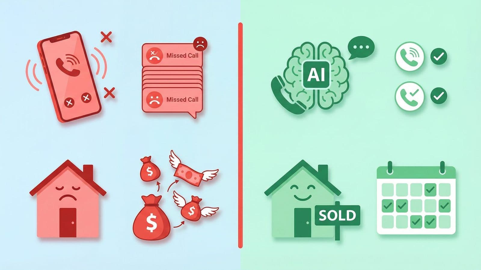 Missed Calls vs. AI Solution