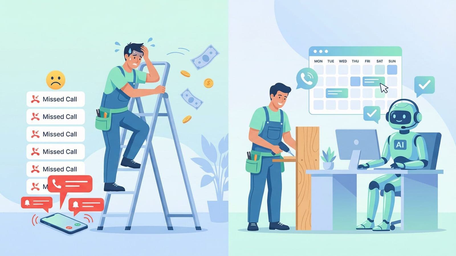 Missed Calls vs. AI Solution