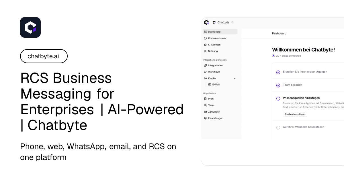 RCS Business Messaging for Enterprises | AI-Powered | Chatbyte